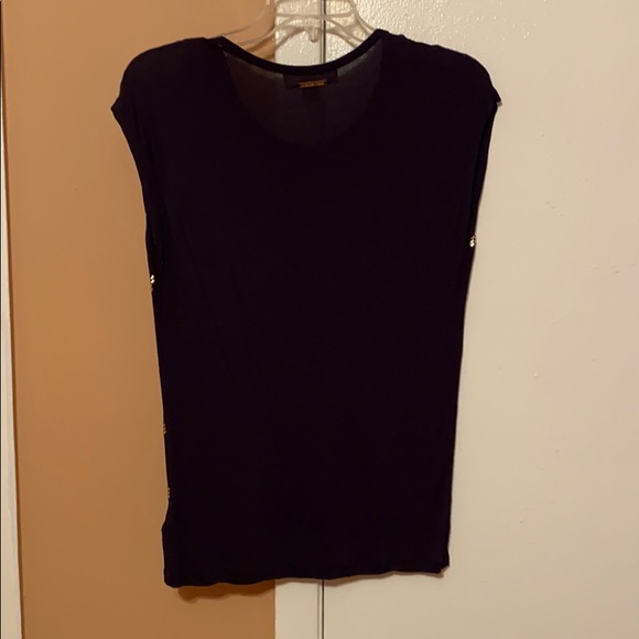 Michael Kors Navy Embellished Tee - Picture 3 of 3